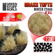 Grass TUFTS XXL - 22mm self-adhesive - WINTER | 22 mm Grass Tufts