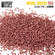 Miniature Bricks - Red x1000 1:48 | Miniature bricks