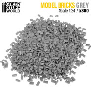 Miniature Bricks - Grey x800 1:24 | Miniature bricks