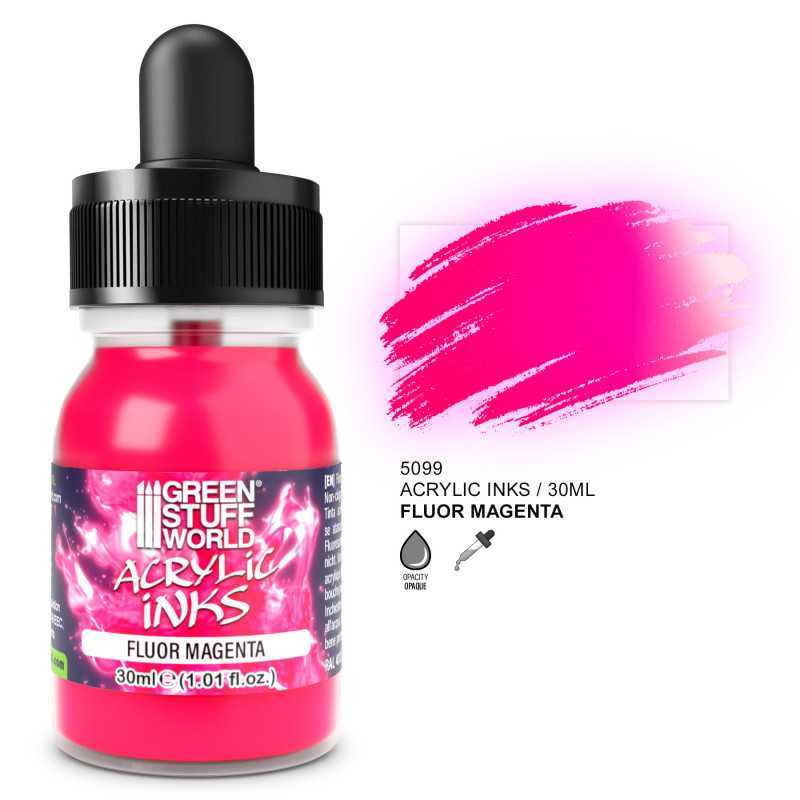 Fluor Acrylic Ink - Magenta | Acrylic Inks