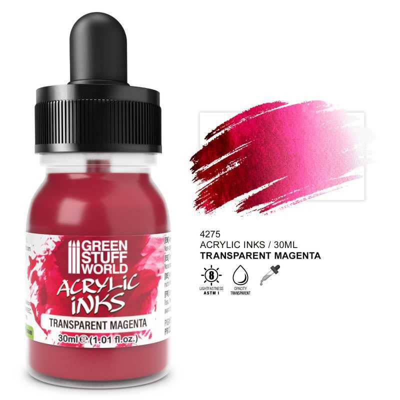 Transparent Acrylic Ink - Magenta | Acrylic Inks