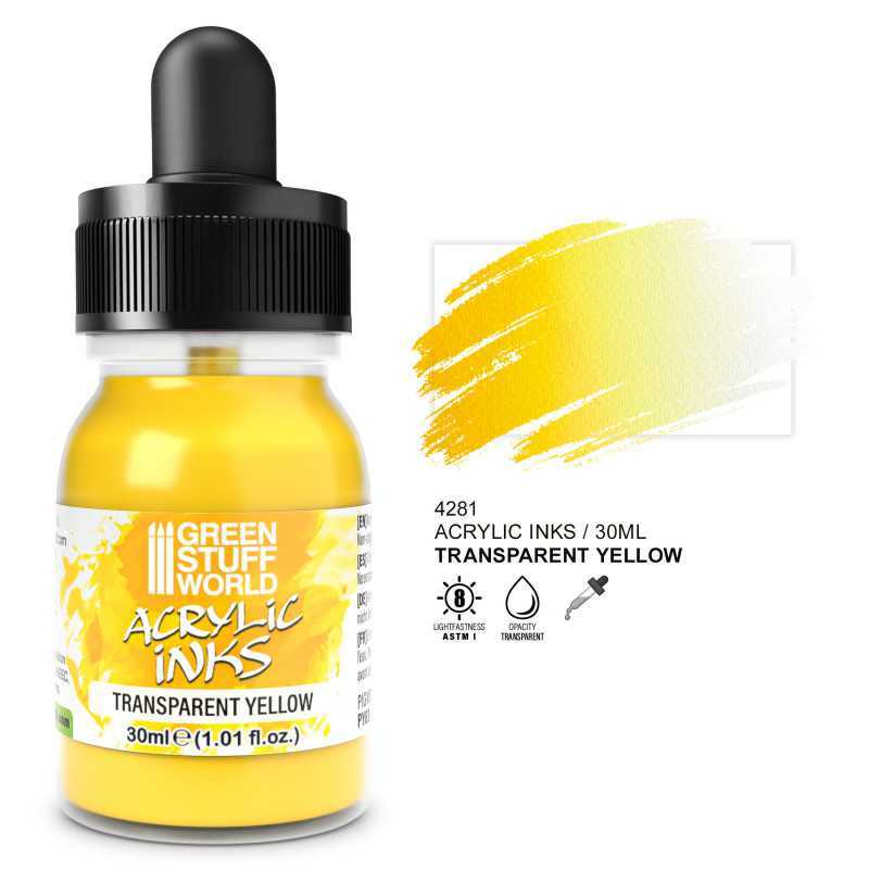 Transparent Acrylic Ink - Yellow | Acrylic Inks