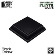 Square Wood display bases 4x4 cm - Black | Squared Plinths