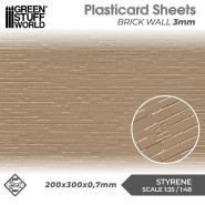 Plasticard - 砖墙 3MM - Plasticard