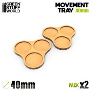 MDF Movement Trays 40mm x3 - Skirmish | Movement Trays
