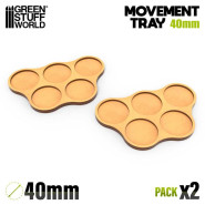 MDF Movement Trays 40mm x5 - Skirmish | Movement Trays