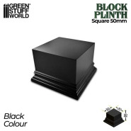 Square Top Display Plinth 5x5 cm - Black | Squared Plinths