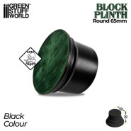 Round Block Plinth 6.5 cm - Black | Round Cylinder Plinths