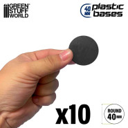 Plastic Bases - Round 40 mm BLACK | Hobby Accessories