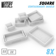 8x Containment Moulds for Bases - Square | Containment Moulds