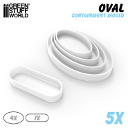 5x Containment Moulds for Bases - Oval | Containment Moulds