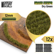 Grass Strips 12 mm - Dry Green | 12mm Grass Stripes