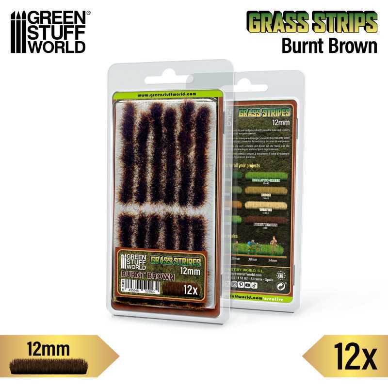 Grass Strips 12 mm - Burnt Brown | 12mm Grass Stripes