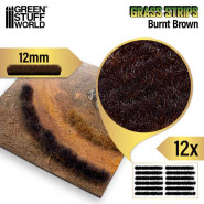 Grass Strips 12 mm - Burnt Brown | 12mm Grass Stripes