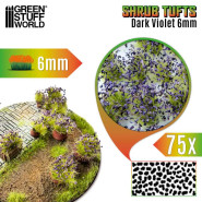 Shrub Tufts 6mm self-adhesive - Dark Violet | Blossom Tufts