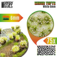 Shrub Tufts 6mm self-adhesive - White | Blossom Tufts