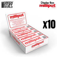 纸板展示盒Milliput 标准 黄/灰 x10个单位 - Milliput英国复合土