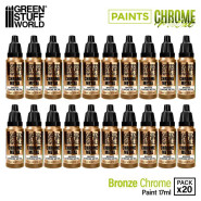 Chrome Paint - BRONZE 17ml (Pack x20) | Chrome Paints