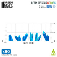 BLUE Resin Crystals - Small | Transparent resin