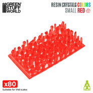 RED Resin Crystals - Small | Transparent resin