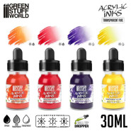 Acrylic Inks Set - Transparent Fire (x4) | Paint