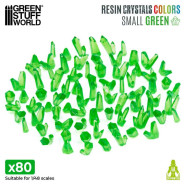 GREEN Resin Crystals - Medium | Transparent resin