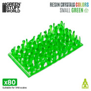 GREEN Resin Crystals - Medium | Transparent resin