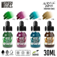 Acrylic Inks Set - Transparent Shades (x4) | Paint