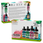 Acrylic Inks Set - Transparent Shades (x4) | Paint