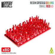 RED Resin Crystals - Small | Transparent resin