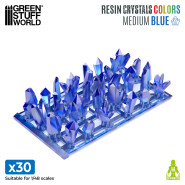 BLUE Resin Crystals - Medium | Transparent resin