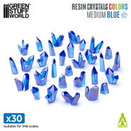 BLUE Resin Crystals - Medium | Transparent resin