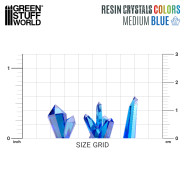 蓝色树脂晶体 - 中 - 透明树脂