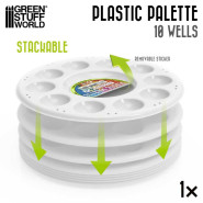 Plastic Round Mixing Palette | Paint