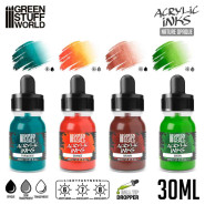 Acrylic Inks Set - Opaque Nature (x4) | Acrylic Inks