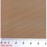 ABS Plasticard - Thread DOUBLE DIAMOND Textured Sheet - A4 - The Loot Room