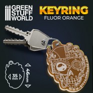 GSW 骷髏鑰匙扣 - 橙色 - 手工配件