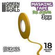 Flexible Masking Tape - 3mm | Masking tape for curves
